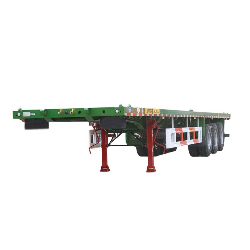 III Axem continens Flatbed Trailer enim solve Cargo