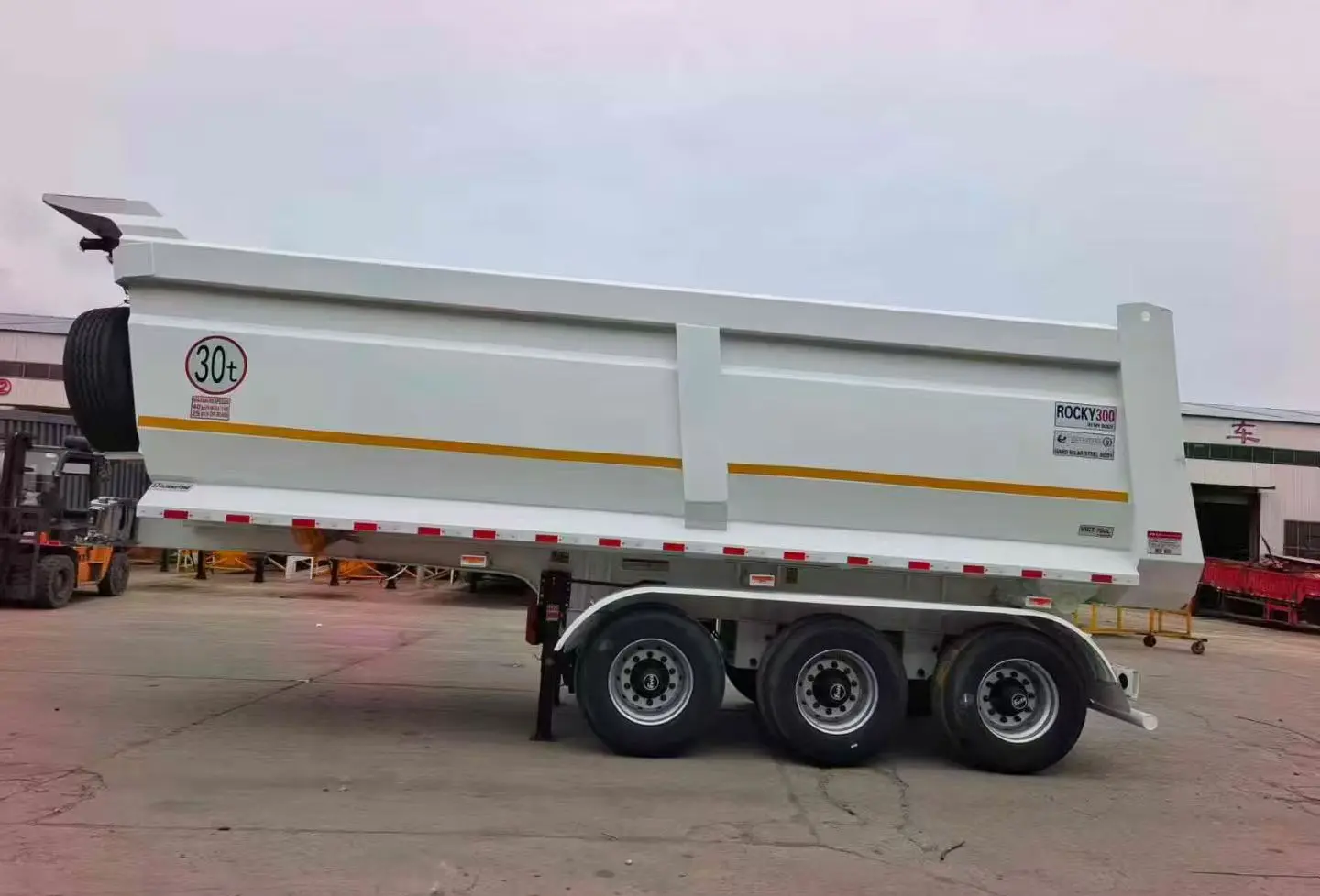 Used 40ft Flatbed Continens Semi Trailer